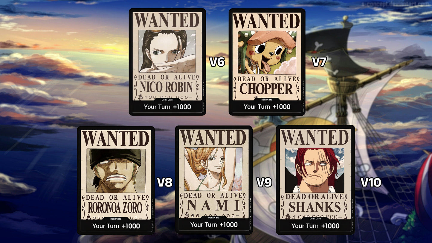 One Piece DON!! - Custom Wanted Poster Set